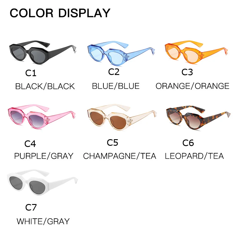 newest plastic cat eye sun glasses uv400 retro metal hinge crystal shades custom logo INS fashion sunglasses