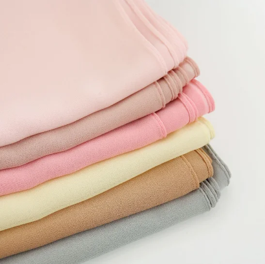 Wholesale Available Plain Premium Chiffon Hijab Malaysian scarf Pearl Chiffon Hijab