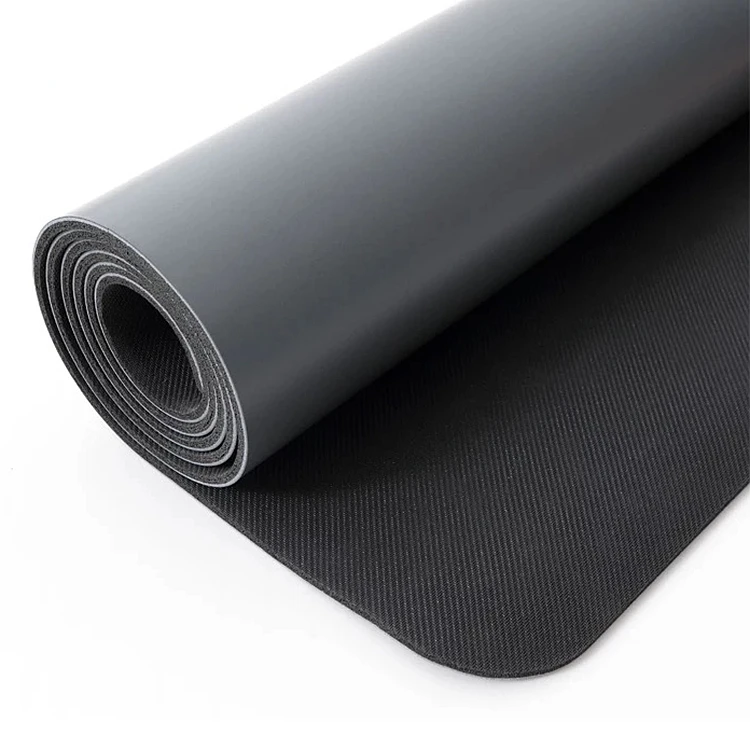 Amazon top seller dropship 5mm natural polyurethane leather pu rubber yoga mat for fitness