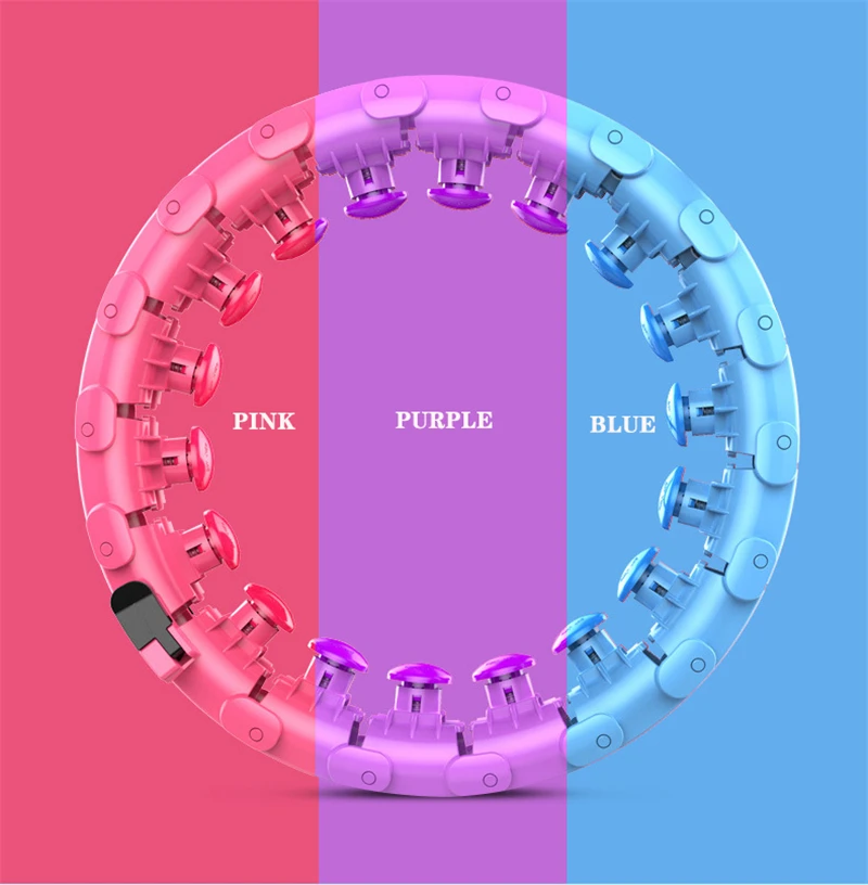 
Drop Shipping Hot Sale Auto-Spinning Hoop Detachable Ring Smart Counting Hula Circle Weighted Hula Hoops For Adults 
