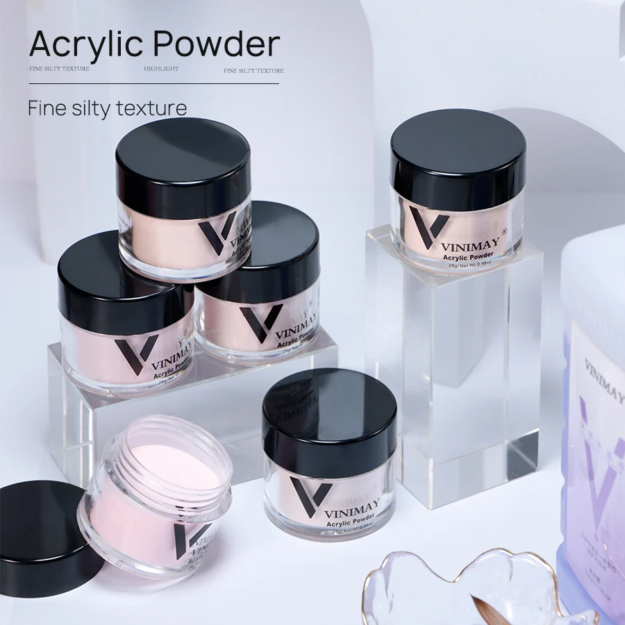 Vinimay Gel Color Set Wholesale Private Label 28g Nail Acrylic Dipping Powder  Nail Art Powder for Nail Art
