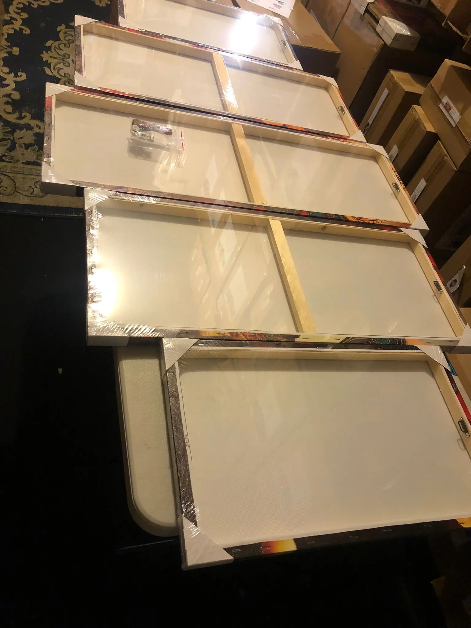 Wall Canvas Print Custom 5 pcs a set Shiva-Parvati Temple Hindu HD Printed Painting Canvas for Living Room Decor