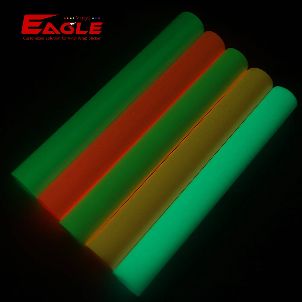 wholesale super flex stretch htv heat press machines film pu glow in the dark heat transfer luminous vinyl rolls for clothing