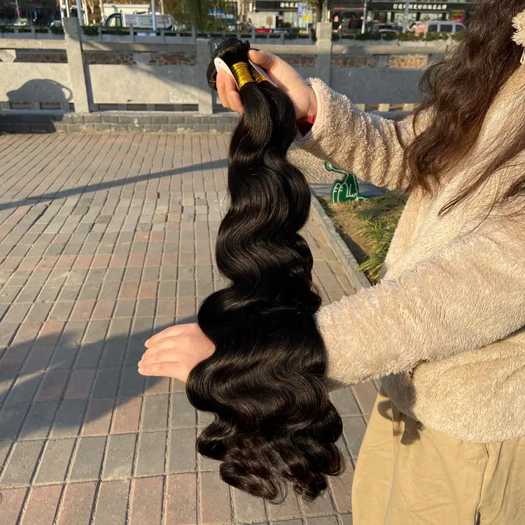 Камбоджийские индийские поставщики прямых накладных волос из меха норки 100 человеческие волосы гусеницы двойная накладка выровненные необработанные натуральные волосы с кутикулой