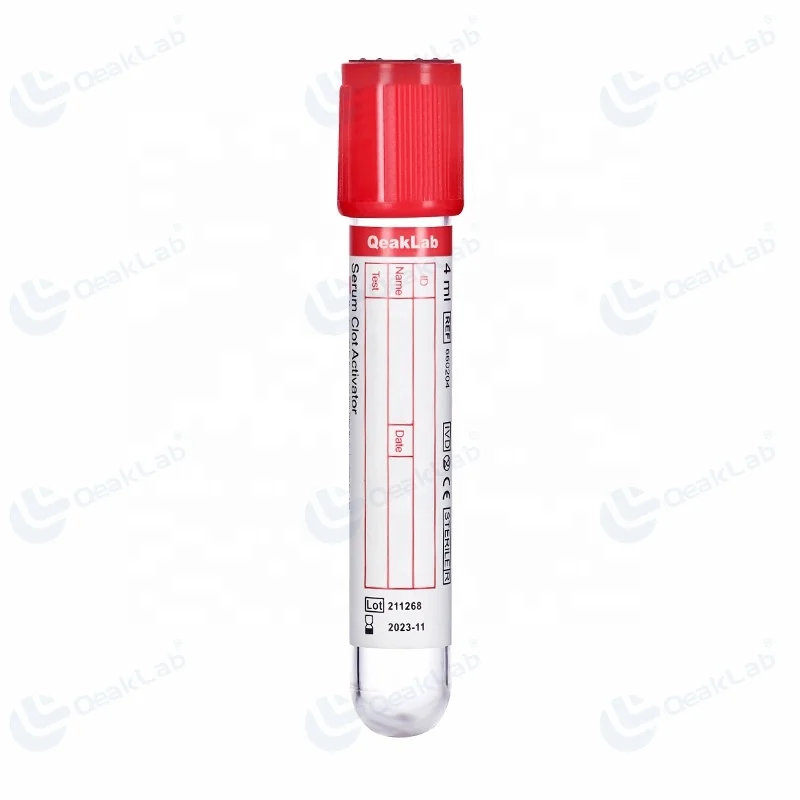 hot sale  blood collection tube  Serum Blood Collection Tube Clot Activator Tube Red Cap