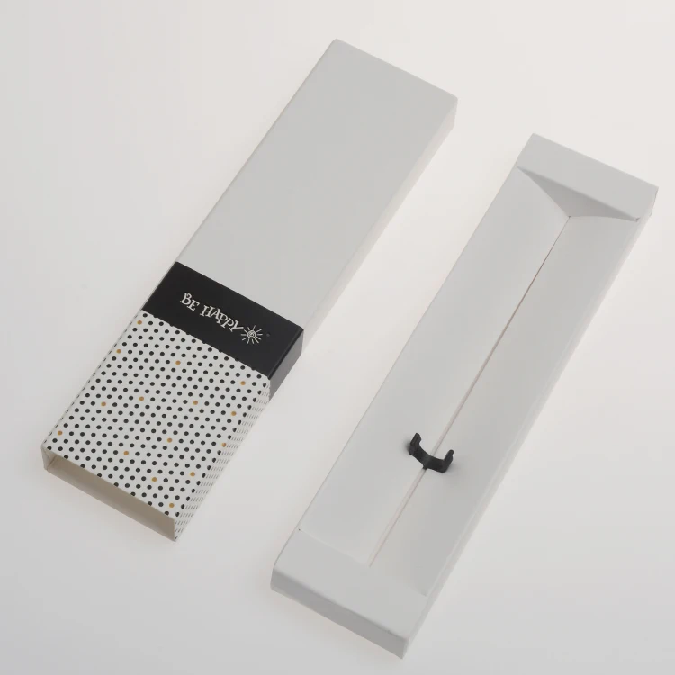 Customized Packaging Gift Box Ink Pen Box with Window Pen Color Cardboard Box for Ball Pen