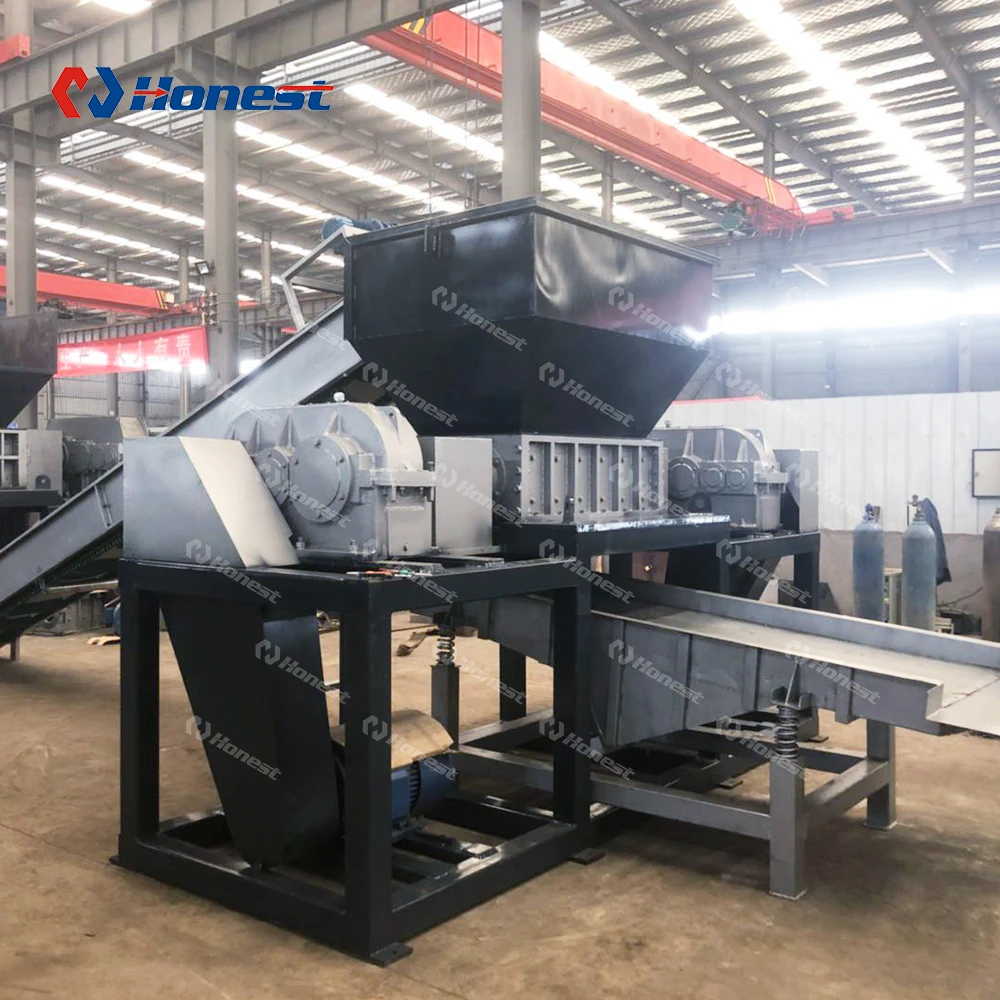 Metal Scrap Double Shaft Shredder Crusher Machine