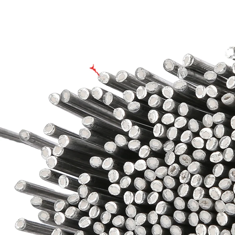 Solution Welding Flux-Cored Rods 1.6/2mm 10Pc Aluminium Weld Wire Easy Melt Rods for Aluminum Solderi