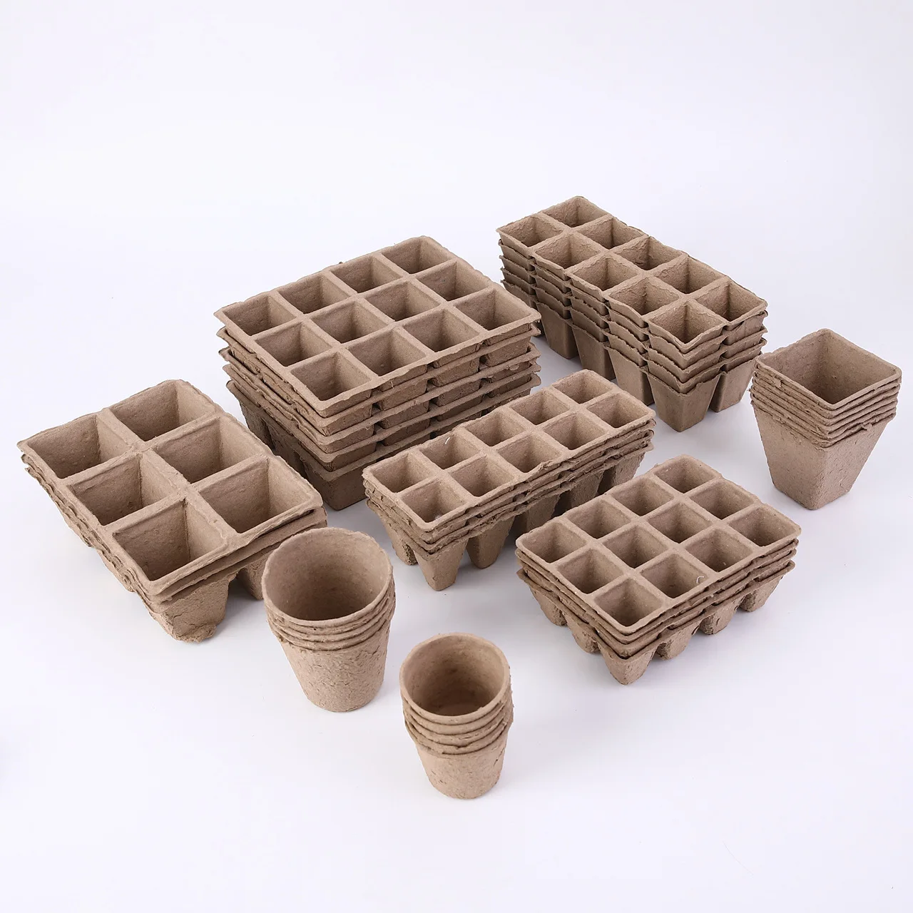 Best Selling Recycled Garden Starter Set for Herb & Flower Growing Includes Bonsai Planters & Pots