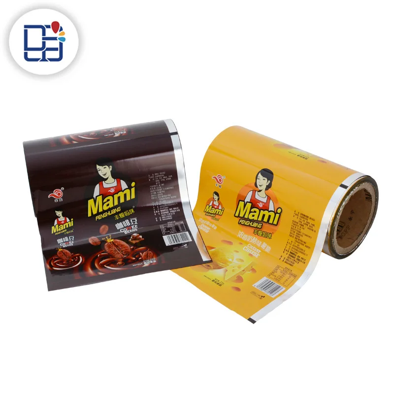 China Gravure Printing Factory Laminated Plastic Roll Sealing Film Food Plastic Packaging Film Roll
