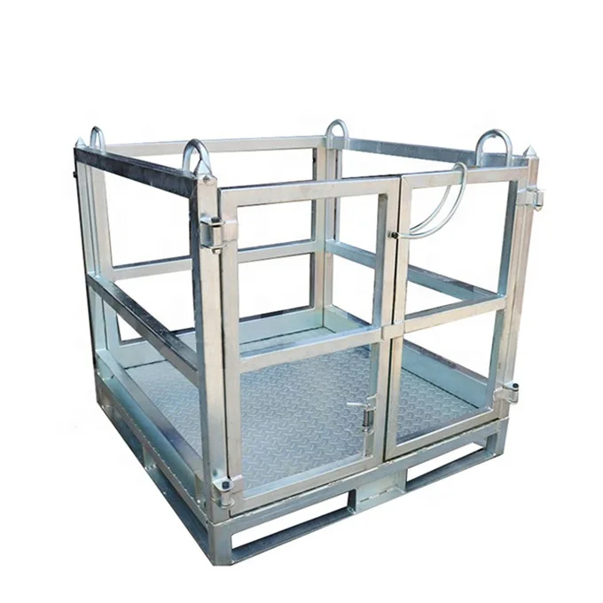 Stackable metal wire mesh lpg propane gas bottle oxygen cylinder customized storage cages for forklift