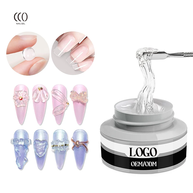 CCO Professional Wholesale 3D carving nail gel bio sculpture nail gel soak off non sticky sculpture build nails gel
