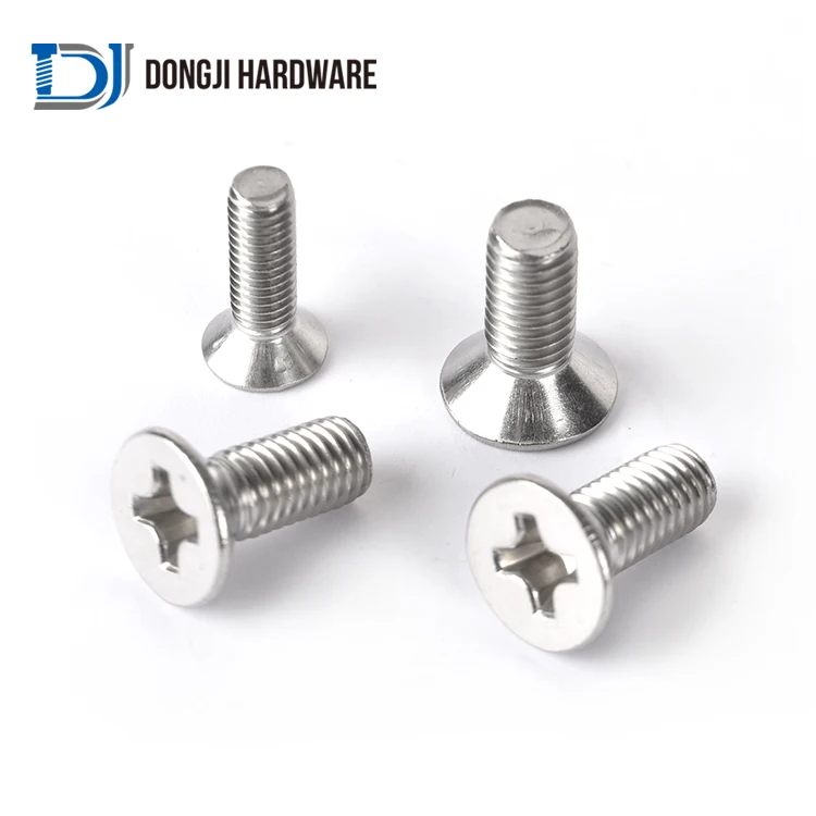 DONGJI Hot SALES DIN 965 M1.6 M6 M8 M12 Stainless Steel Hex Socket Countersunk Head Screws