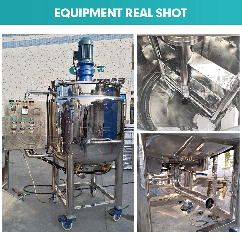 gel polish making machine bath gel processing line mixing tanks for hair conditioner homogenizer mixer cosmetic