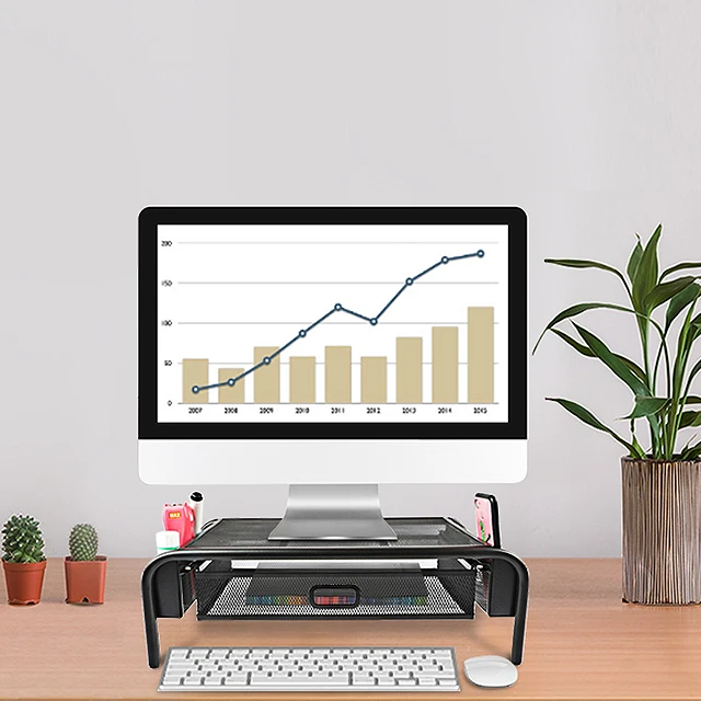 
Mesh Monitor Riser Monitor Stand Laptop Stand Laptop Riser Office Storage 