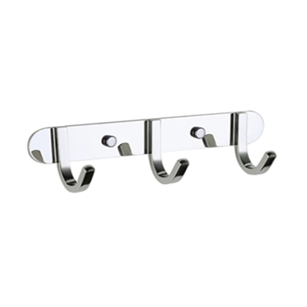 Coat Hook  Stainless Steel Wall-Mount Robe Towel Wall Hooks  Brushed Nickel