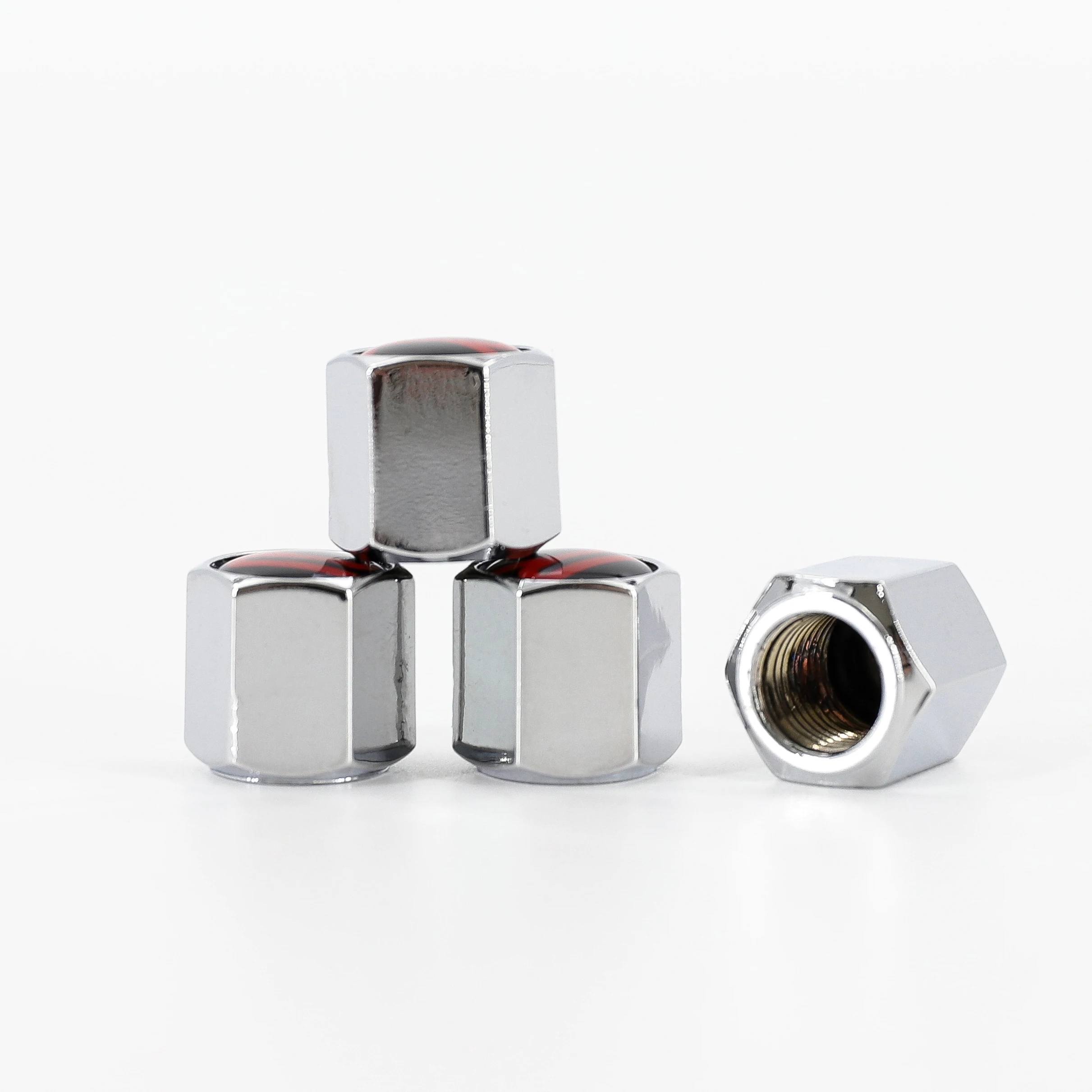 Auto Wheel Tyre Dust Stems Cover with Logo Emblem Waterproof Dust-Proof Universal fit for Car, SUV, Truck, Motorcycle