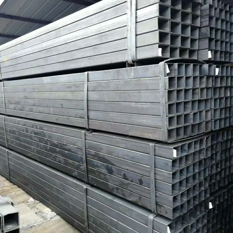 steel square pipe furniture black steel pipe 100x100 shs a500 s235 s355 75 75mm galvanized square steel pipe 50x50