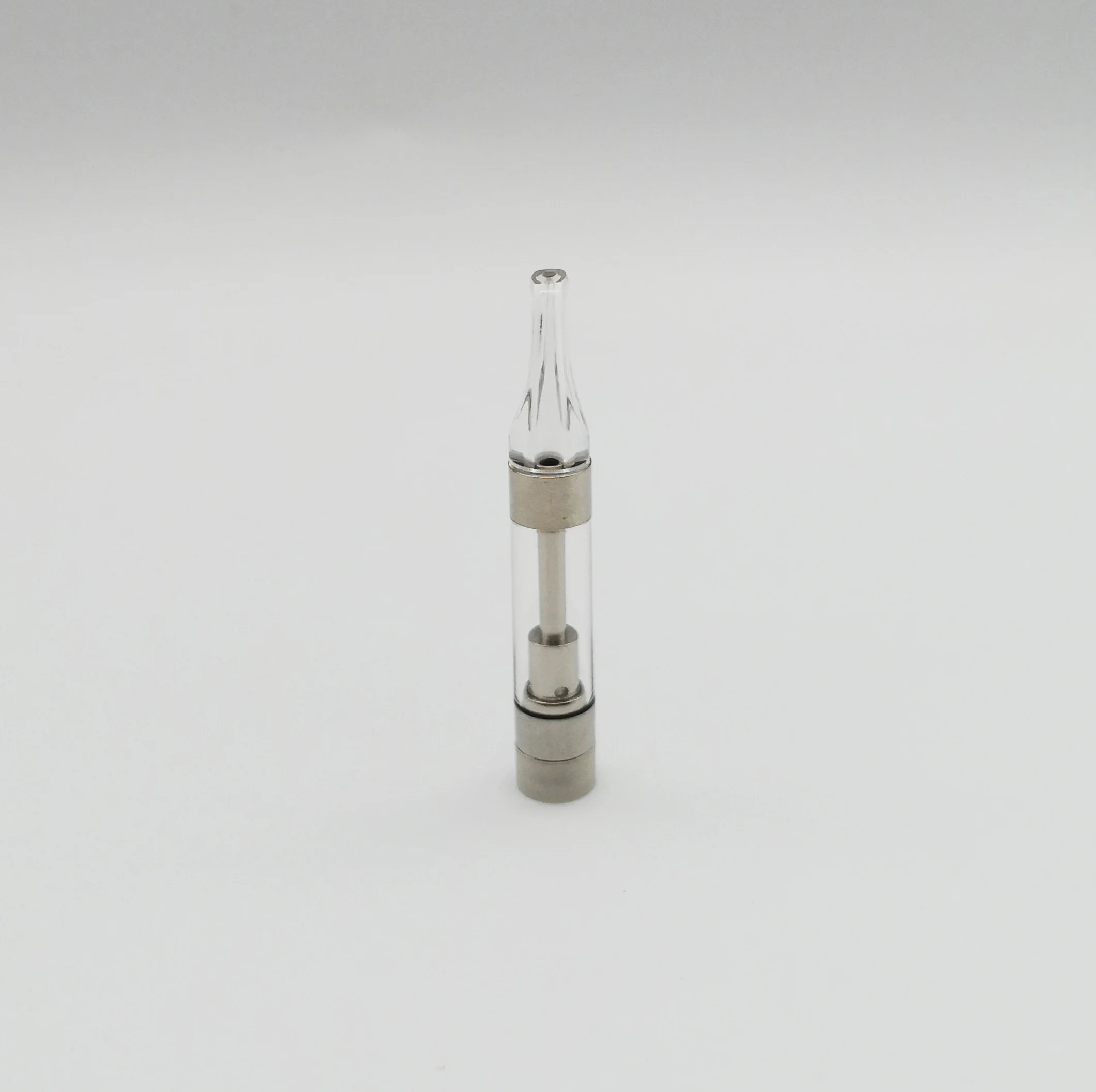 Оригинальное качество, заводская цена, винт из пирекс-стекла с плоским наконечником, картридж CBD 0,8 мл 1 мл, картридж испарителя с резьбой 510 для толстого экстракта