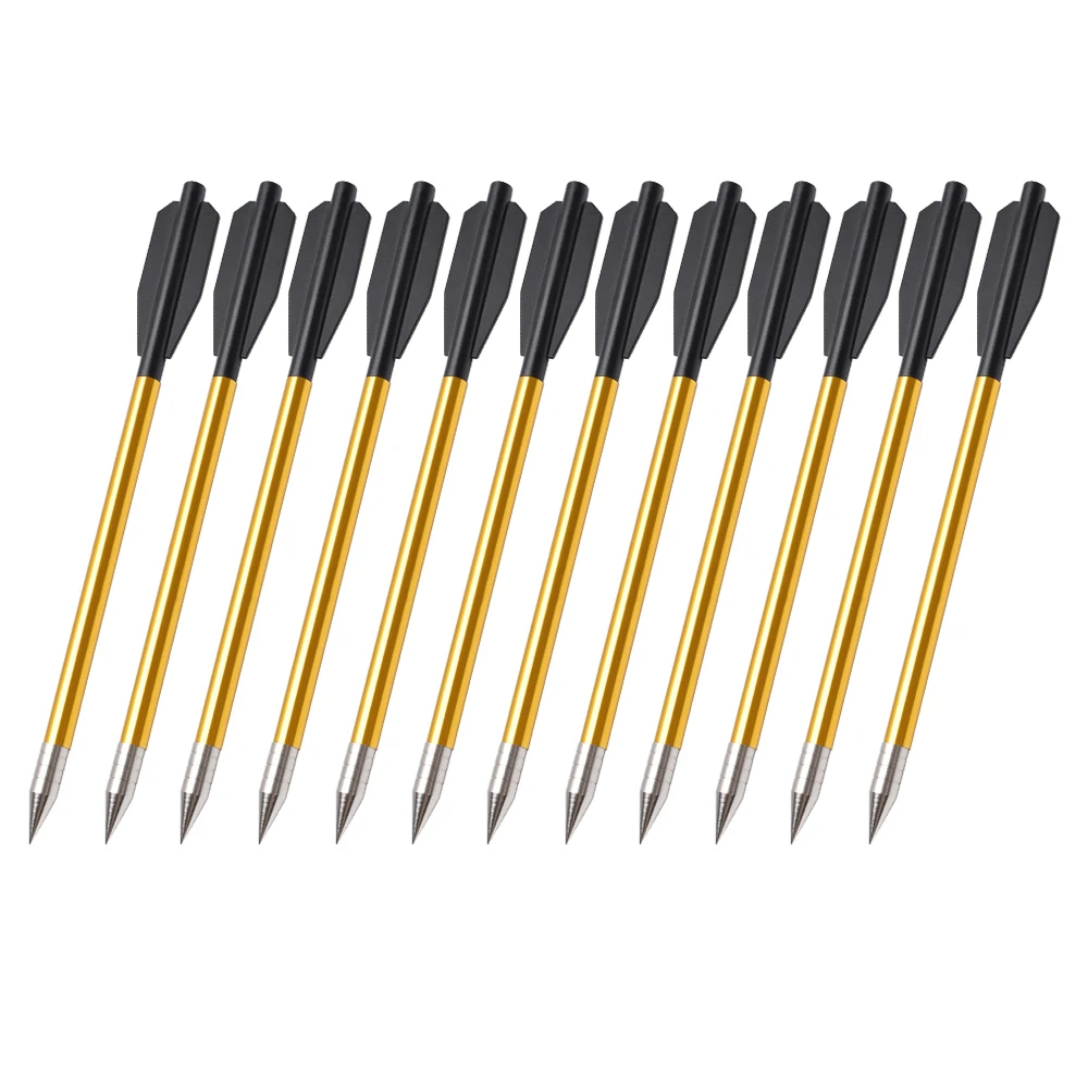 
 Сделано в Китае, индивидуальная Настройка, 6,5 дюйма, болт corssbow, твердый алюминиевый корпус, 12 шт. для арбалета 180 фунтов  