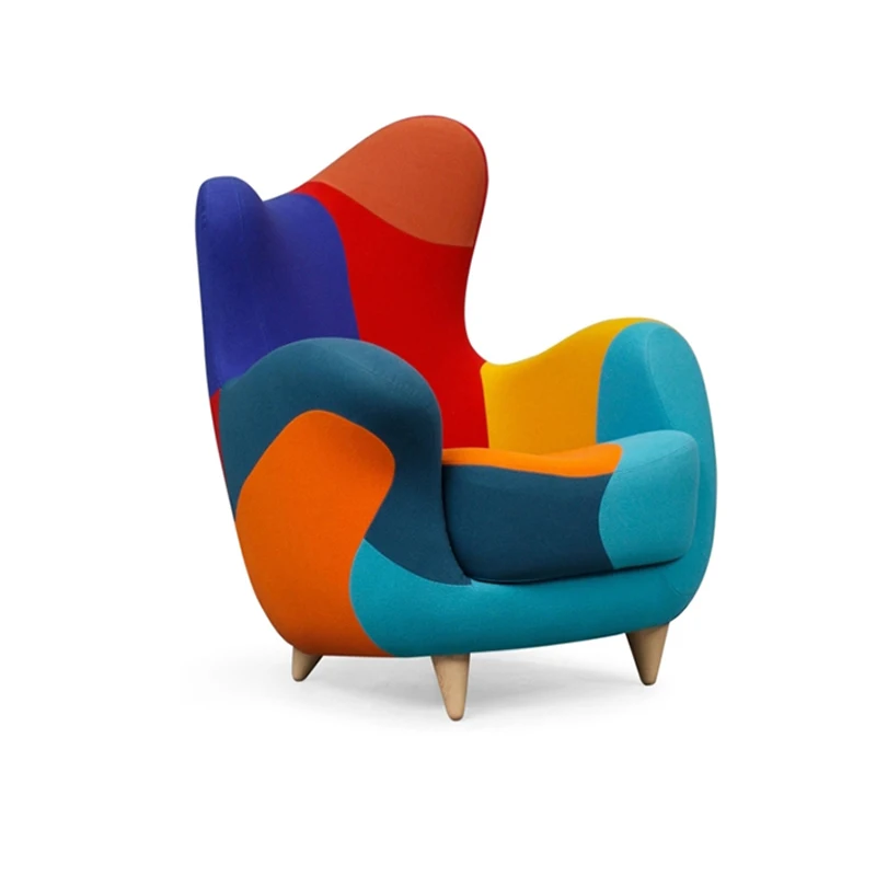 Fiberglass Leisure Chair Color Black and White Design Home Bedroom Hotel Lobby Modern Contemporary Accent Chairs For Living Room