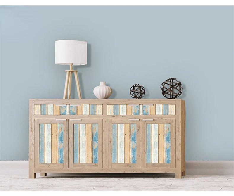 3D Wood Grain Vinyl Wallpaper Roll Waterproof Desktop Cabinet Door Furniture Renovation Modern Furniture Decoration Stickers