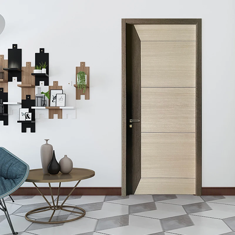 Environmentally Friendly Wooden Plastic Composite Interior PVC Bathroom Door