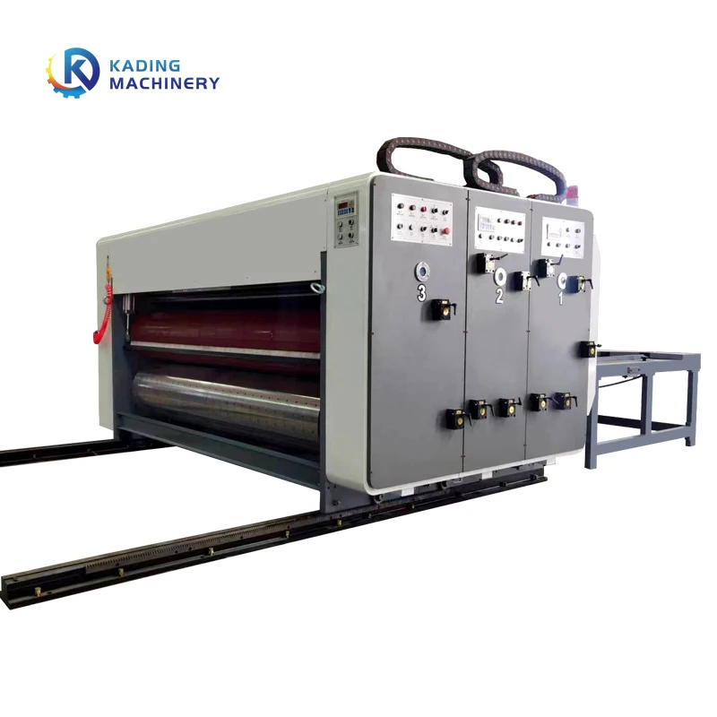 Paperboard Corrugated Cardboard Carton Box Printing Machine With Slotting Die Cutting Machine