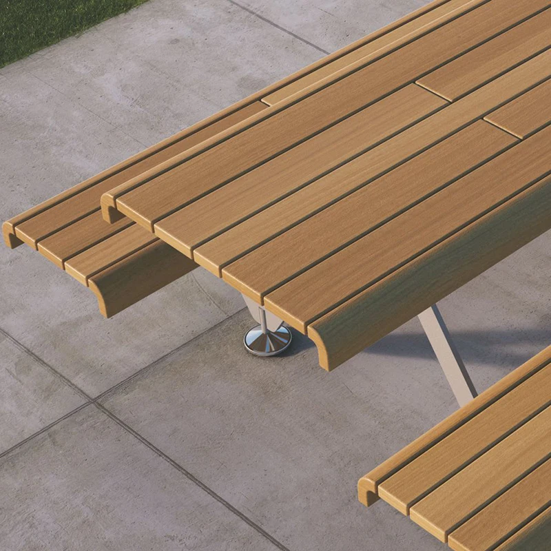 Table bench contemporary  integrated seats park bench for sale