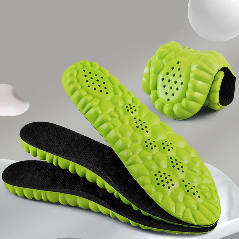 Shoes Manufacture Unisex Adjustable Soft Breathable High Elastic Sport Green Insole