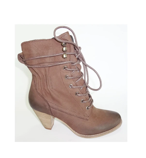 Ladies Genuine leather lace up ankle boots