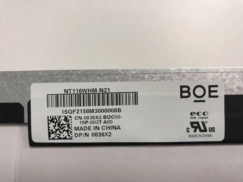 BOE NT116WHM-N21  Notebook screen 11.6 inch Slim 30pin LED Laptop Screen LCD Module lcd display boe panel lcd touchscreen laptop