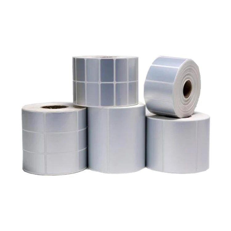 Barcode sticker labels water proof adhesive multilayer label bar code label sticker paper matt silver