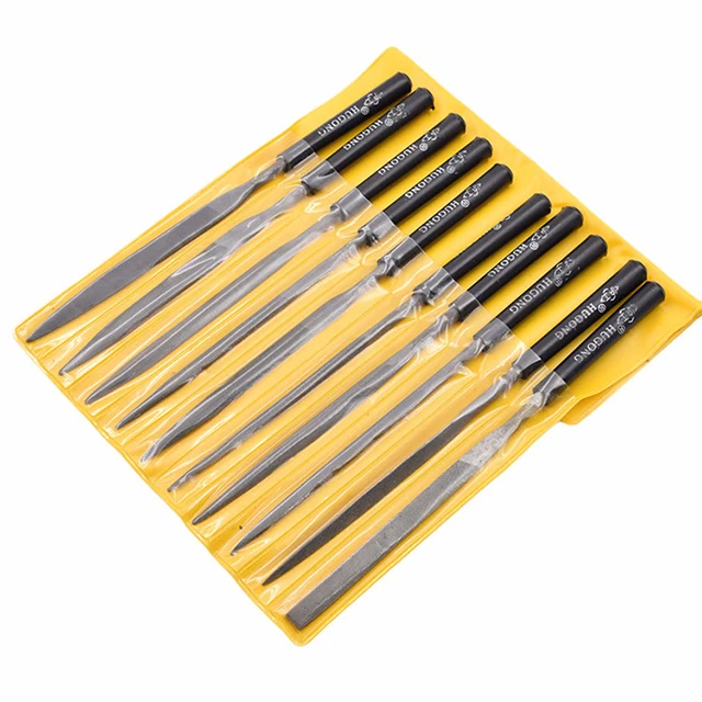10 pcs Diamond Needle File Set Metal Ceramic Stone Jewelry Rough Carving Filing Hand Files Tool