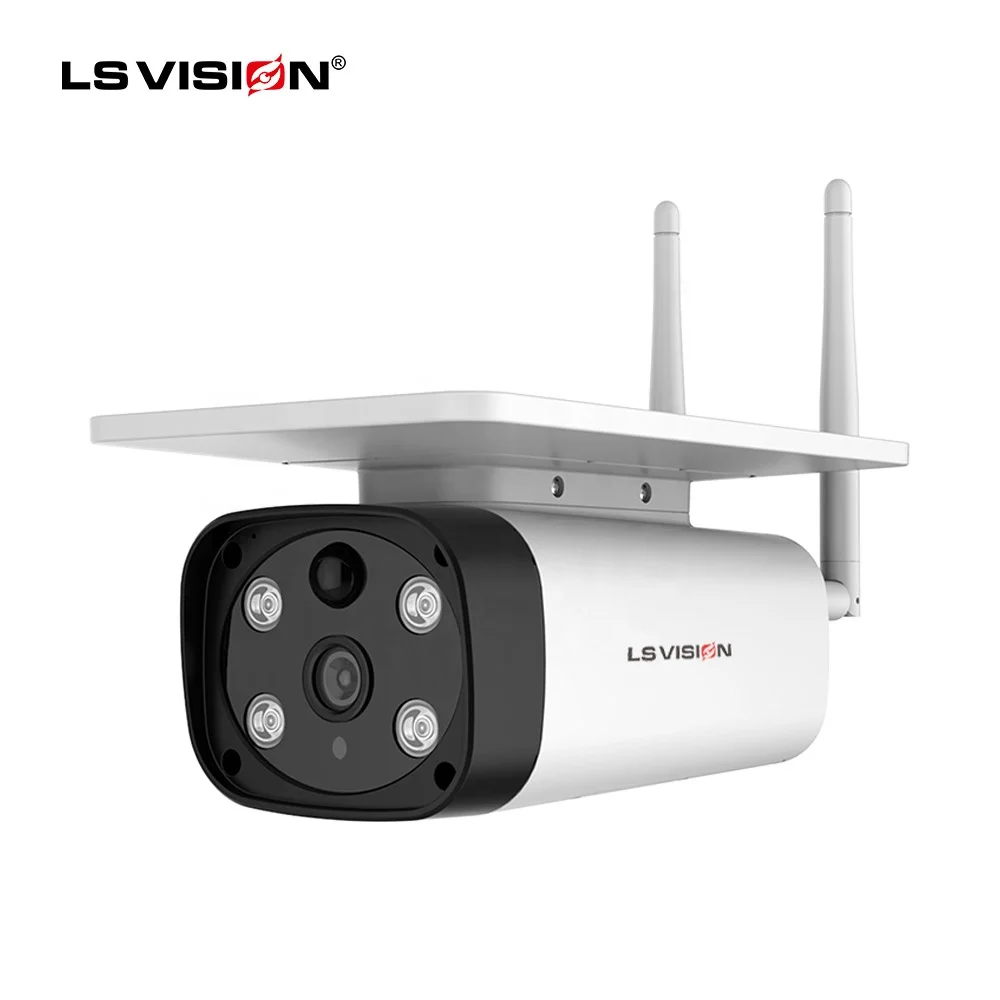 4g LTE Outdoor PIR Infrared Solar Video Camera Powered 1080P IP Battery Wireless Street Light Security Camera With Solar Panel