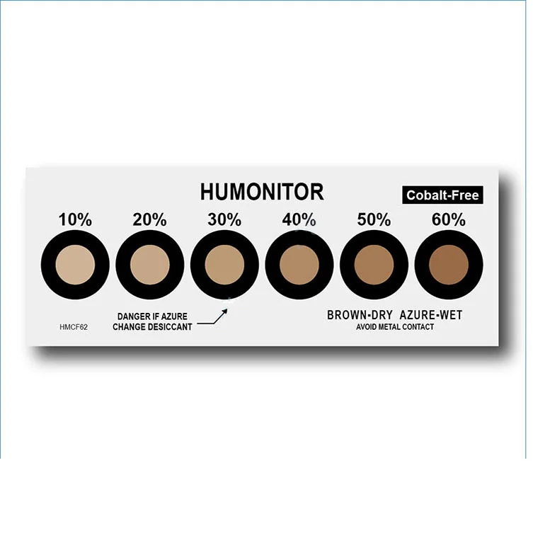 Cobalt free 9 dots humidity indicating desiccant price Humidity Indicator Card