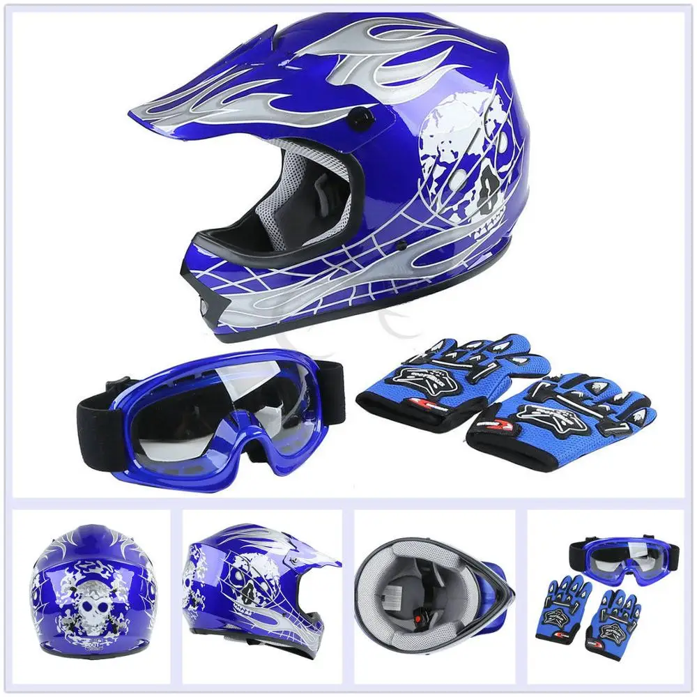 Xinmao XF2702-4Color DOT Youth Helmet детский мотоциклетный Полнолицевой внедорожный мотоцикл ATV S M L XL