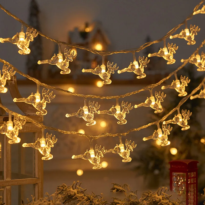 Motif lights christmas party decorations LED Star Snowflake Christmas tree Lamp String LED Christmas Lights