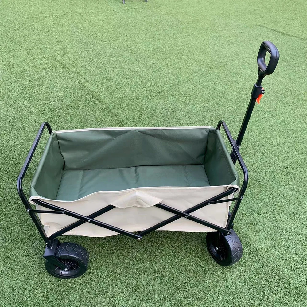 Wildrex portable easy folding wagon for beach outdoor hiking traveling camping park folding cart folding wagon