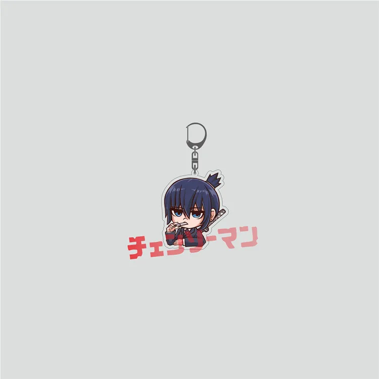 7 Styles Chainsaw Man Light Keychain Anime Game Keyring Men Cartoon Pendant Keyring Cute Jewelry Acrylic Key Chain