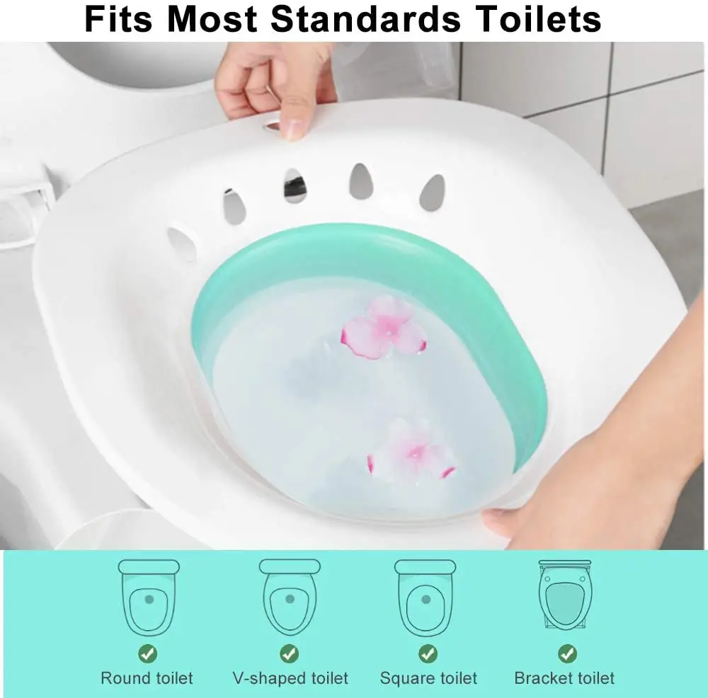 Best Product USA Retractable Foldable Adult Bath Seat Seating Vaginal Steaming Tool Sitz Bath