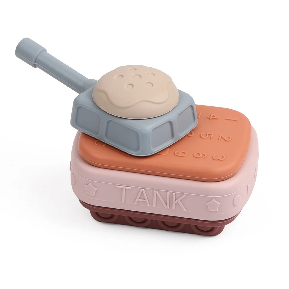 Детский силиконовый конструктор, мягкая сенсорная силиконовая игрушка для раннего обучения, набор игрушек для детей, оптовая продажа