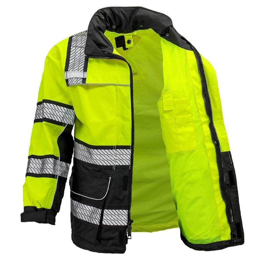 Thickened and cotton outdoor safety protective clothing reflective raincoat reflective clothing