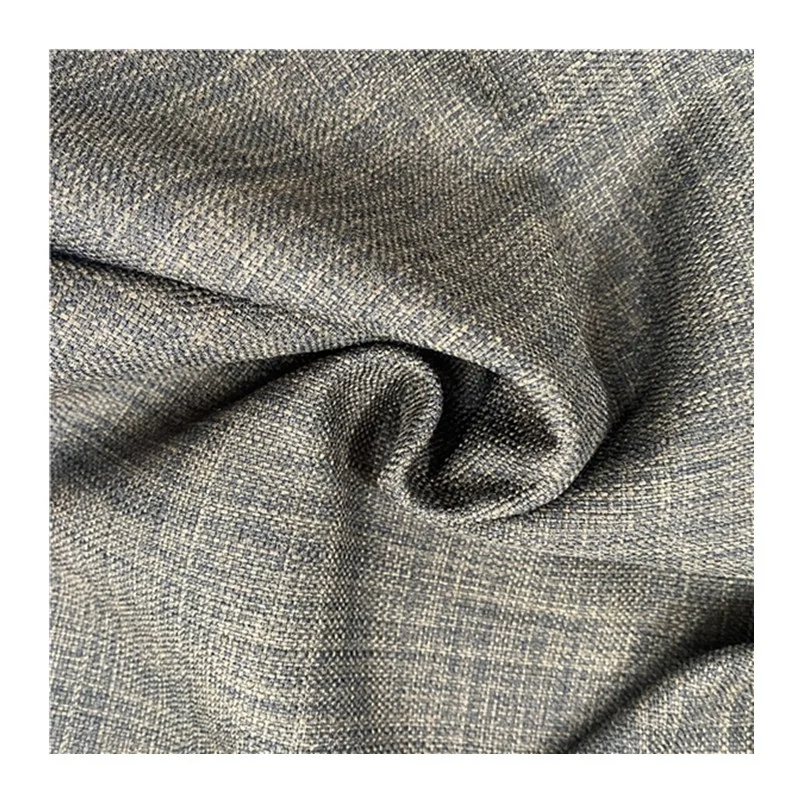 Cheap Price Sofa Material Linen Fabric Color Green Grey Black 260gsm Use For Sofa