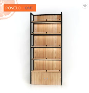 Pomelohome iron wood stand bread waterproof metal shelving nut display supermarket  shelf