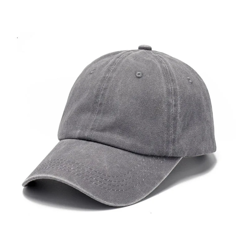 Wholesale  Washed Cotton Baseball Blank Custom Daddy Hat Old Duckbill cap