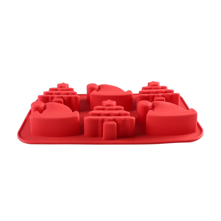 Food Grade Snowman Christmas Cake Decorating Tool Molds Candles Molds Chocolate Silicone Cake Baking Mould