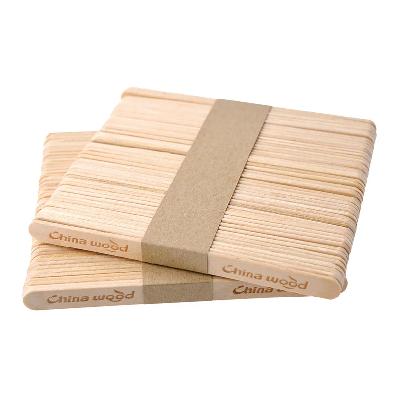 
Eco-friendly display disposable birch wood popsicle ice cream sticks 