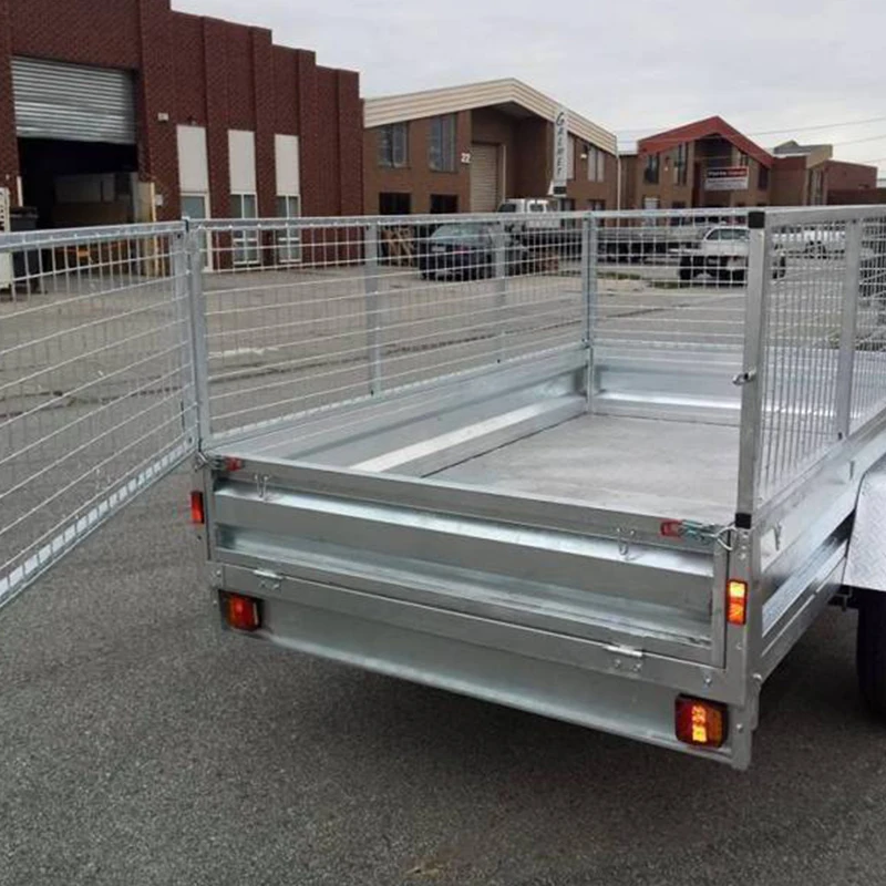 Оптовая продажа горячий окунутый оцинкованный прицеп 6X4 с клеткой
