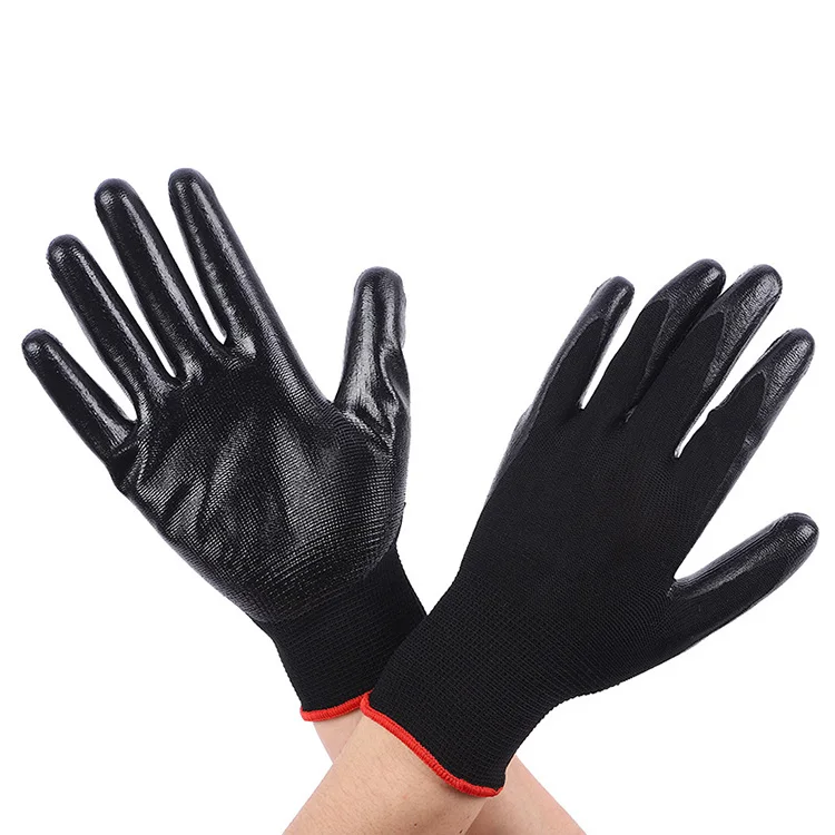Wholesale Garden Pu Coated Working Gloved Anti Slip Gloved Nitrile Industrial Waterproof Latex Gloved